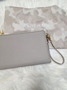 Dagne Dover Taupe Wristlet Clutch